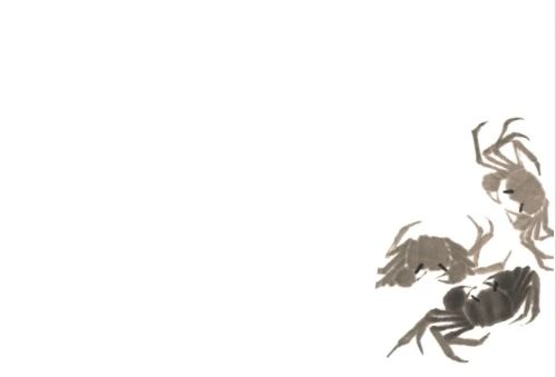 《齐白石虾蟹图轴》精装笔记本