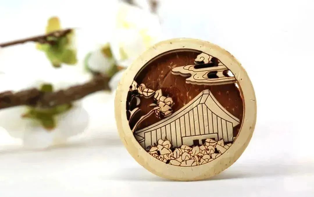 南海四季椰雕冰箱贴